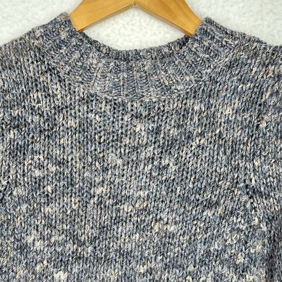 Madewell Balloon Sleeve Speckled Wool Blend Sweater XS - Picture 3 of 16
